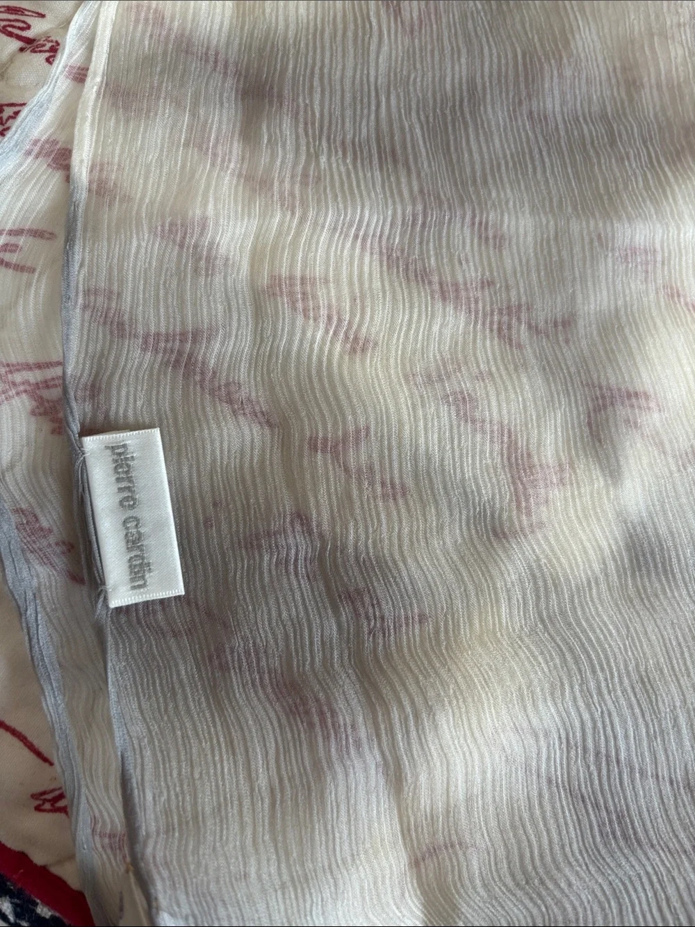 VINTAGE SILK Scarf Bundle and Cotton Handkerchief (Pierre Cardin/Nina Ricci)